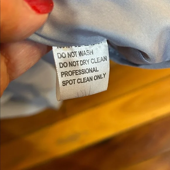 Bridesmaid maxi dress.  Dusty blue color.  Pleated waistband. Size XS - Picture 2 of 9